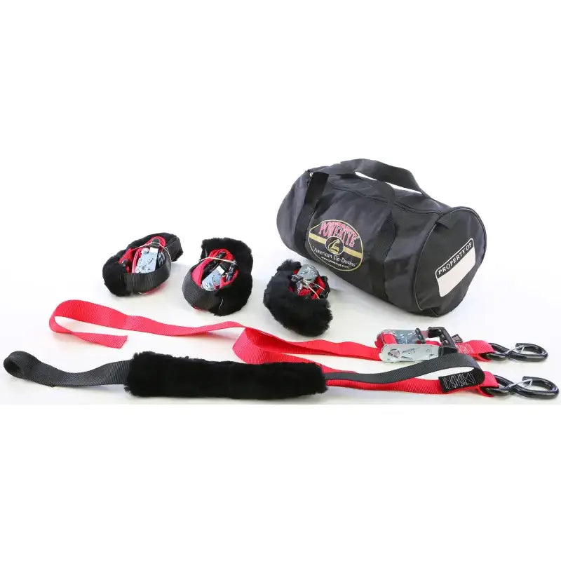 TRAILERKIT-81 Powertye Fat Strap Trailer Kit Red 1.5"X6.5' 