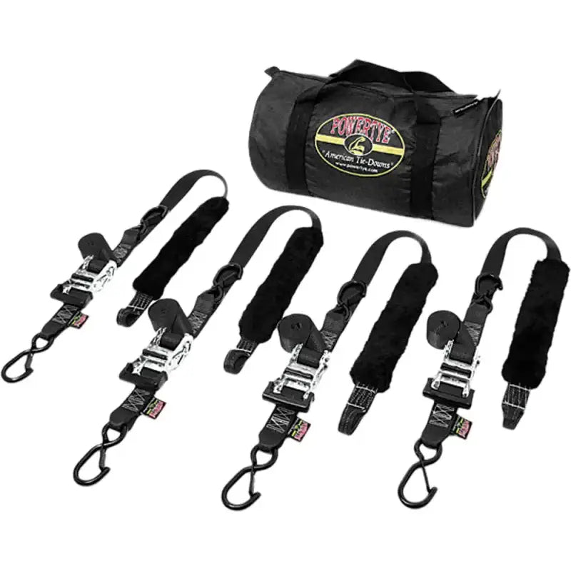 TRAILERKIT-82 Powertye Fat Strap Trailer Kit Black 1.5"X6.5' 