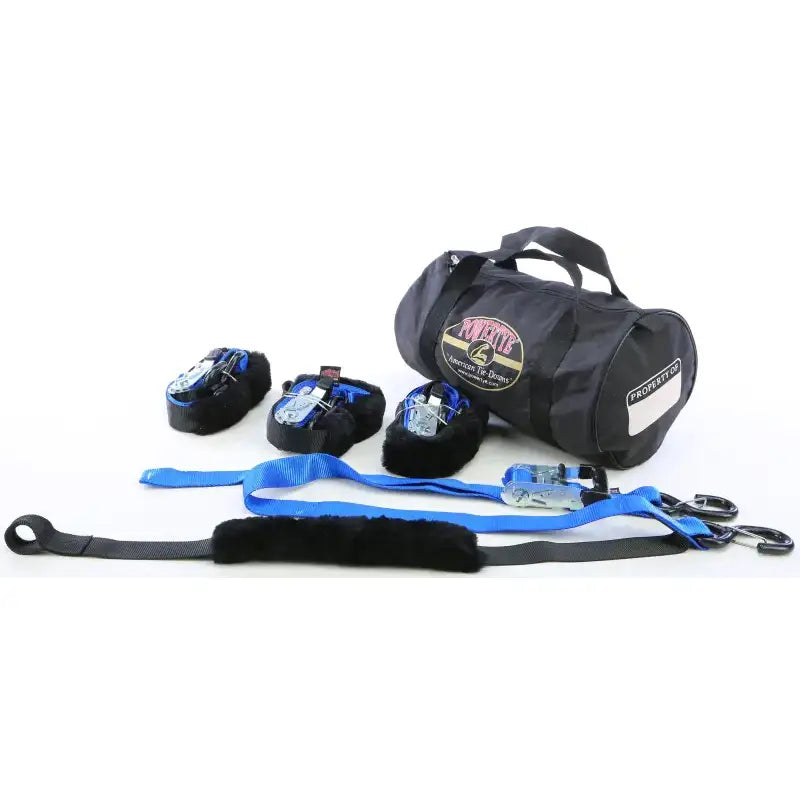 TRAILERKIT-83 Powertye Fat Strap Trailer Kit Blue 1.5"X6.5' 