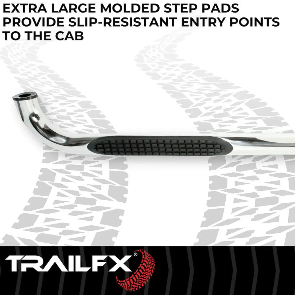 Trailfx Limited Lifetime Warranty Nerf Bar A0068S - Round Tacoma