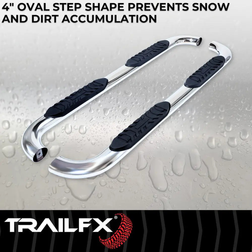 Trailfx Limited Lifetime Warranty Nerf Bar A1019S - Oval Bent Tacoma Double Cab