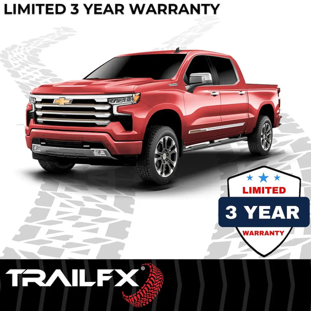 Trailfx Limited Lifetime Warranty Nerf Bar A4023B - T4 Tacoma Double Cab