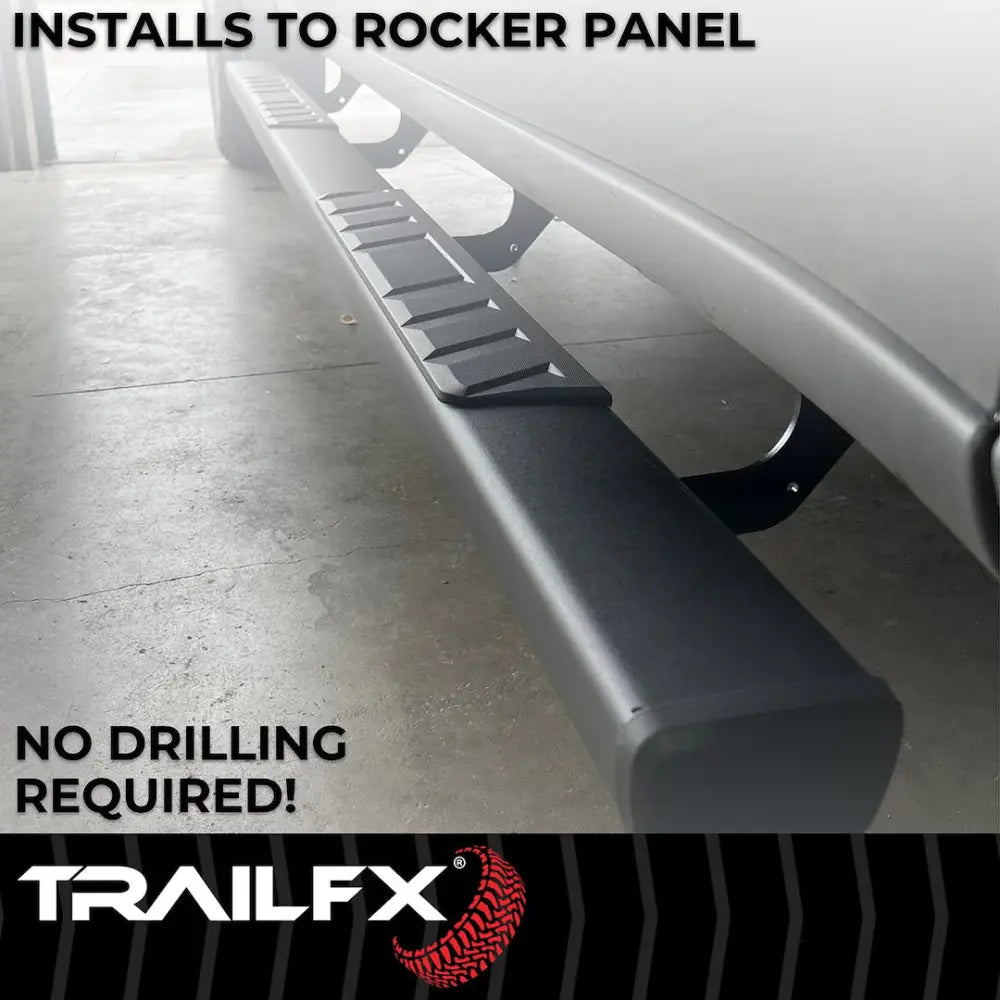 Trailfx Limited Lifetime Warranty Nerf Bar A4023B - T4 Tacoma Double Cab