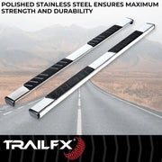 Trailfx Limited Lifetime Warranty Nerf Bar A4023S - T4 Tacoma Double Cab