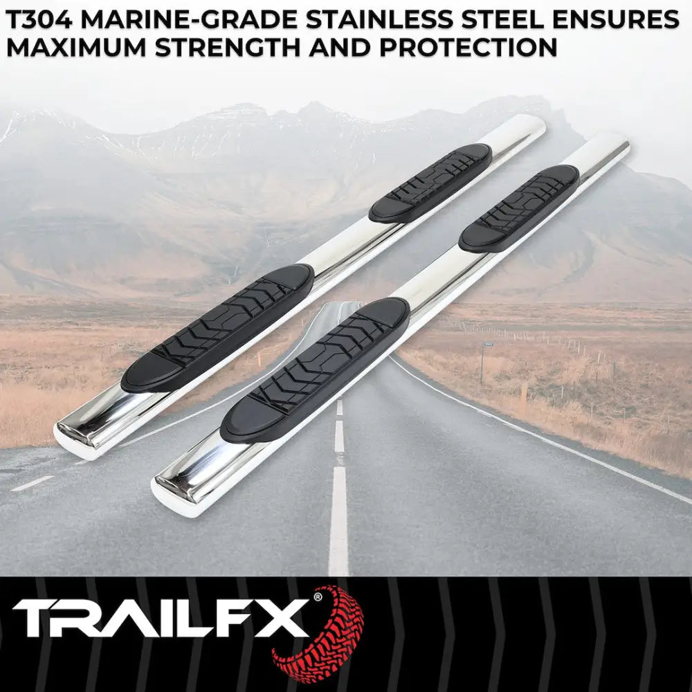 Trailfx Limited Lifetime Warranty Nerf Bar A7102S - Oval Str Tacoma Double Cab