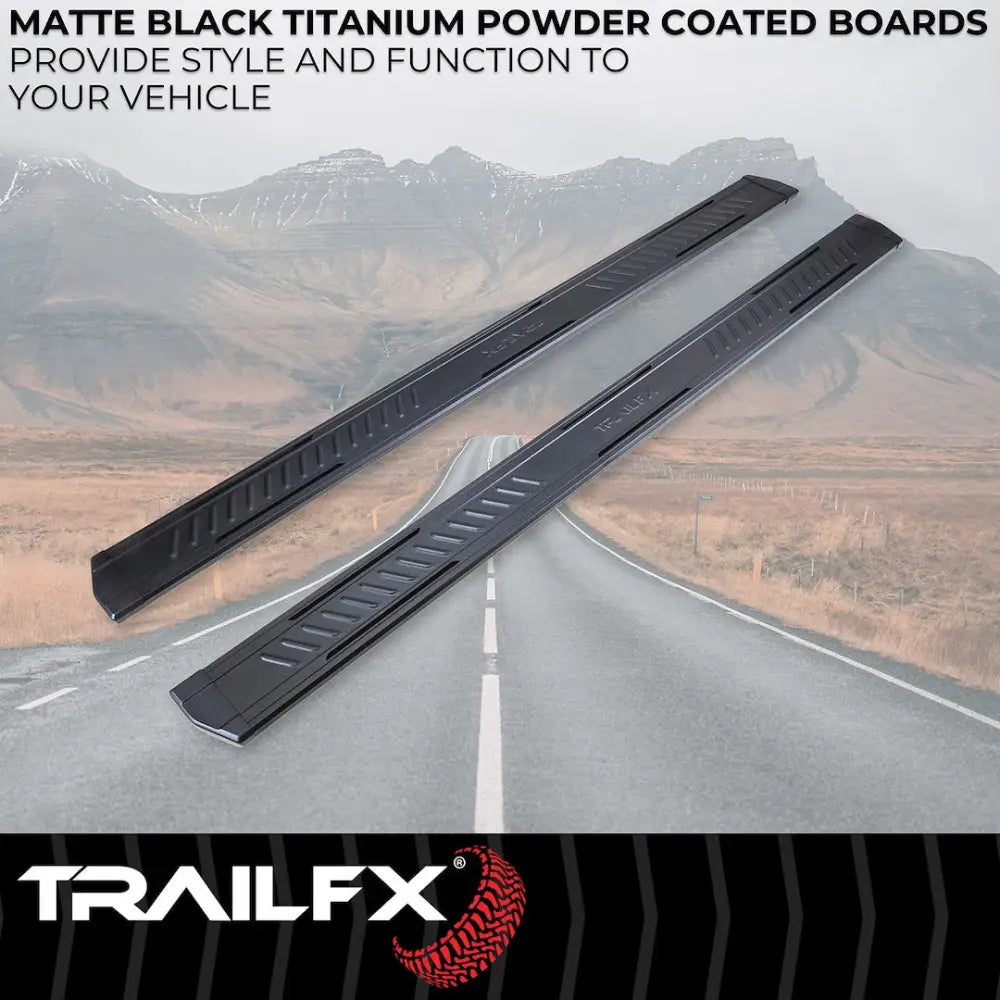 Trailfx Limited Lifetime Warranty Running Board AL6002B - A6 RB Silverado Sierra Crew