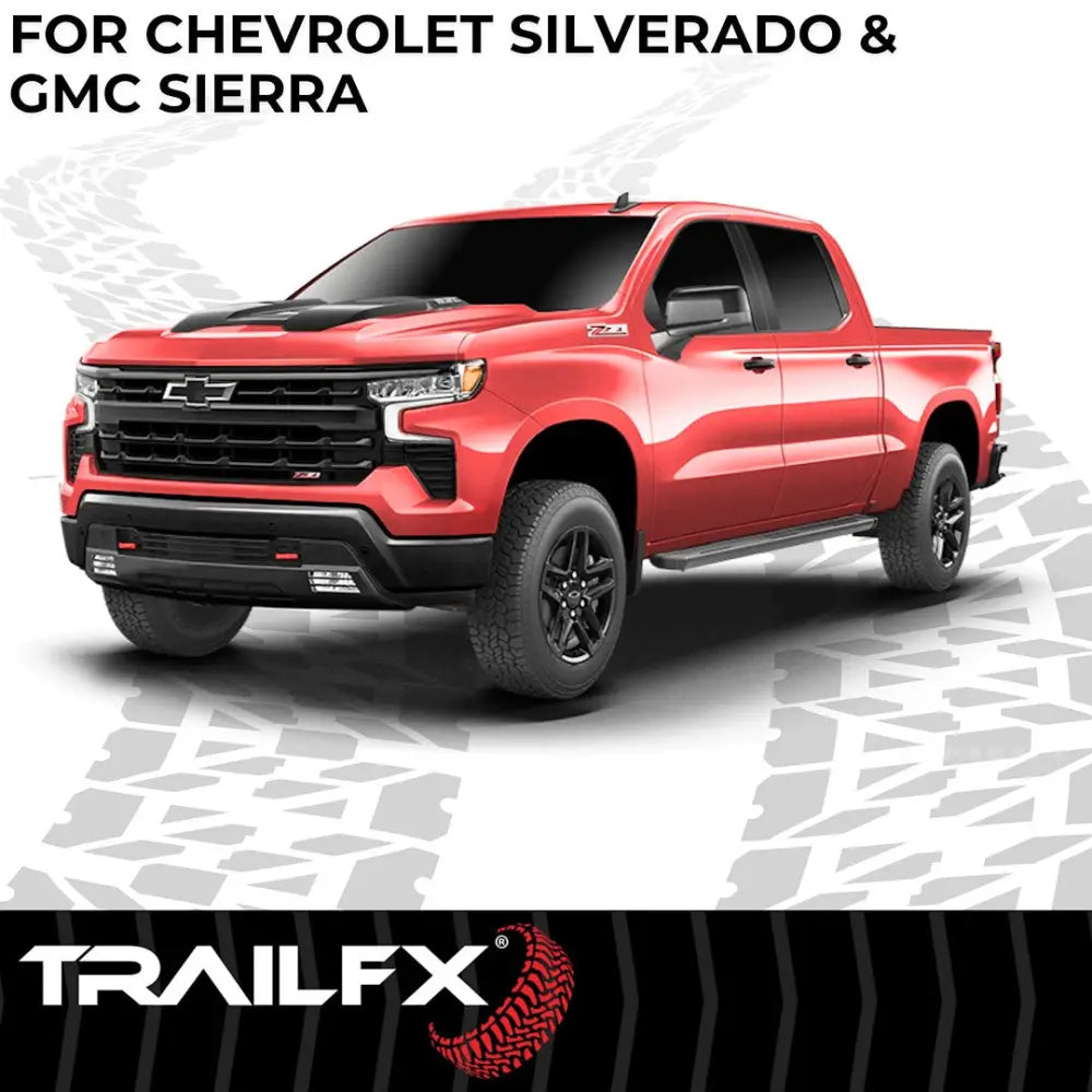 Trailfx Limited Lifetime Warranty Running Board AL6003B - A6 RB Silverado Sierra Ext