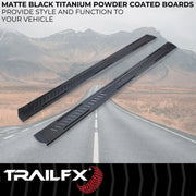 Trailfx Limited Lifetime Warranty Running Board AL6004B - A6 RB Silverado Sierra Crew