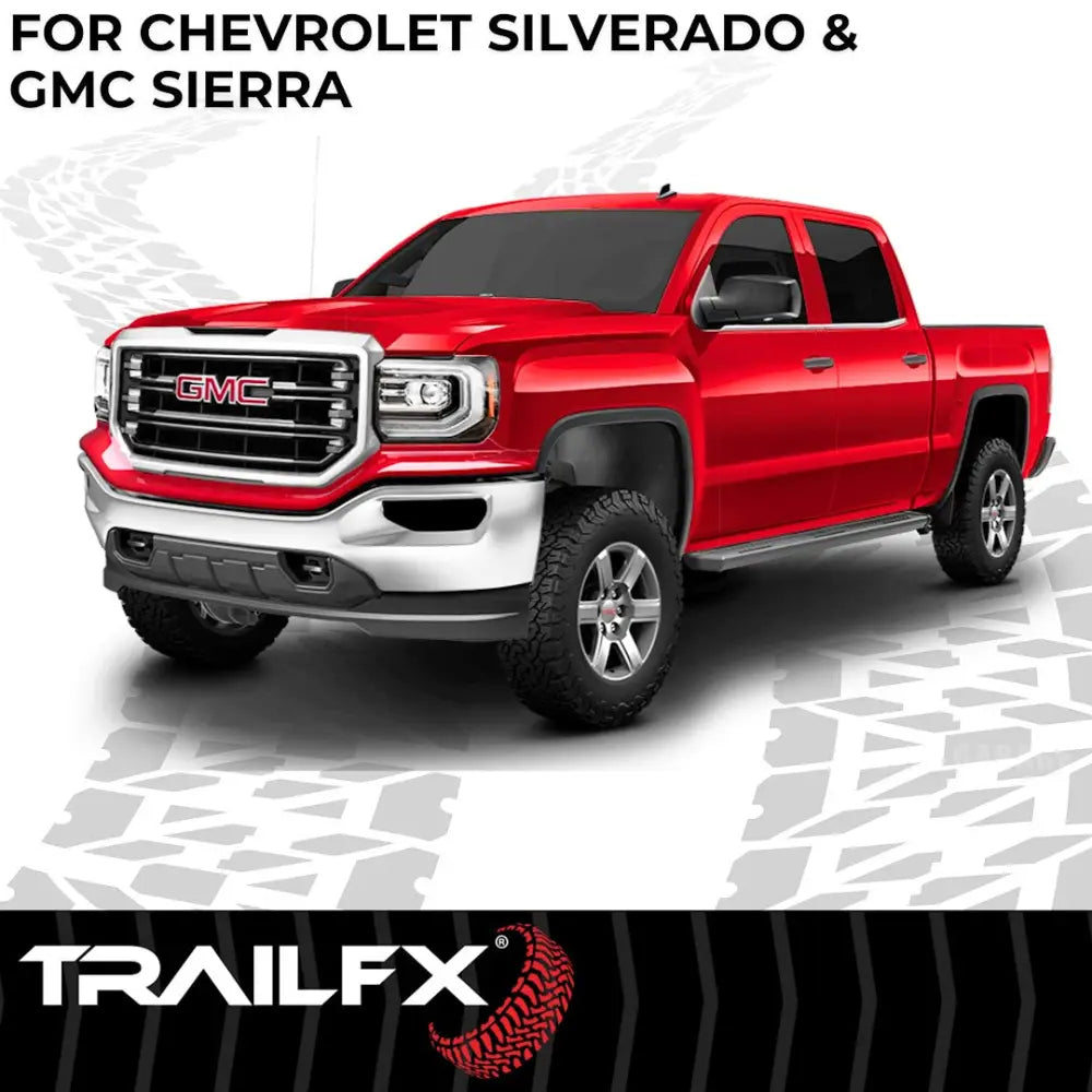 Trailfx Limited Lifetime Warranty Running Board AL6005B - A6 RB Silverado Sierra Ext