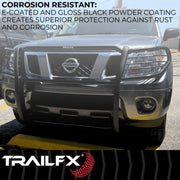 Trailfx Pre Drilled For Optional Lighting Grille Guard E0046T - Black Tacoma