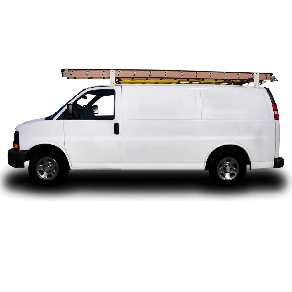 Trailfx Easy To Install Ladder Rack FCLR004W - White Van Bar RG Mount