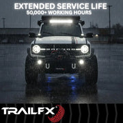 Trailfx Limited Lifetime Warranty Driving/ Fog Light 3X2S2 - 3X2 Pod 6X3W SP PR BK Cvr