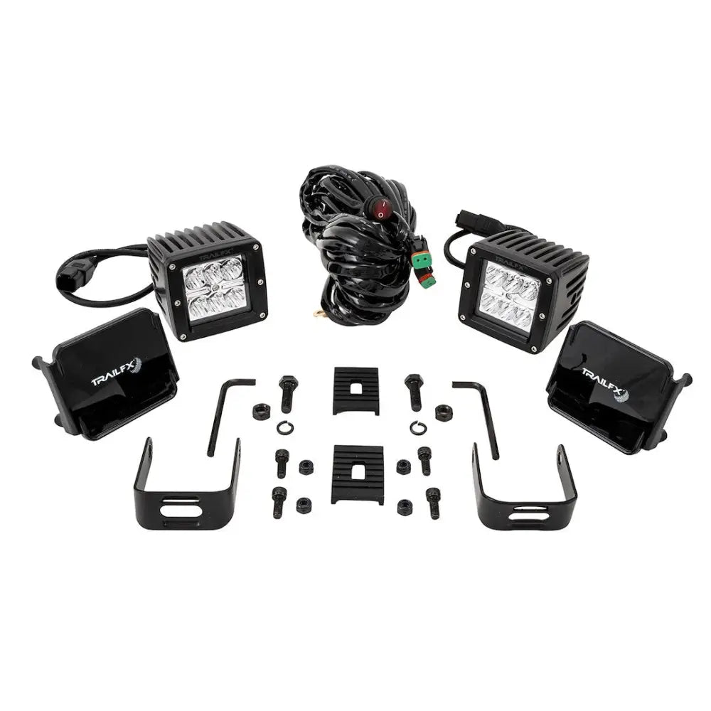 Trailfx Limited Lifetime Warranty Driving/ Fog Light 3X2S2 - 3X2 Pod 6X3W SP PR BK Cvr