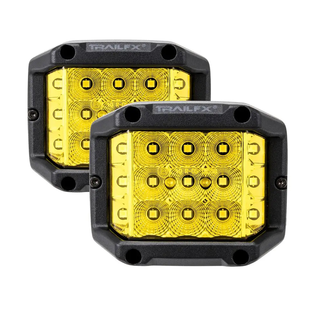 Trailfx Limited Lifetime Warranty Driving/ Fog Light Podsidams2 - Pod SD 15X5W SP Ambr PR BK Cvr