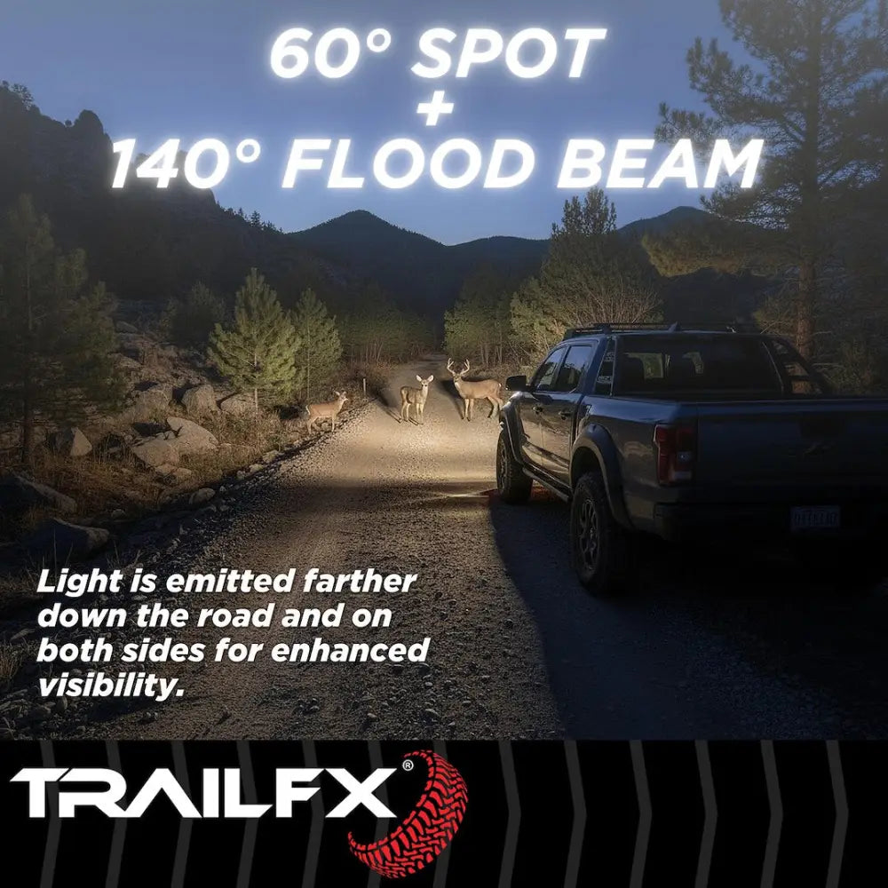 Trailfx Limited Lifetime Warranty Driving/ Fog Light Podsidams2 - Pod SD 15X5W SP Ambr PR BK Cvr