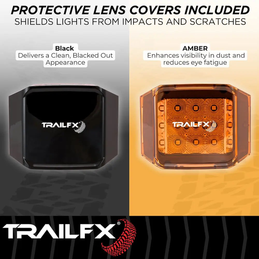 Trailfx Limited Lifetime Warranty Driving/ Fog Light Podsidf1 - Pod SD 15X5W FL Sgl BK Ambr Len Cvr
