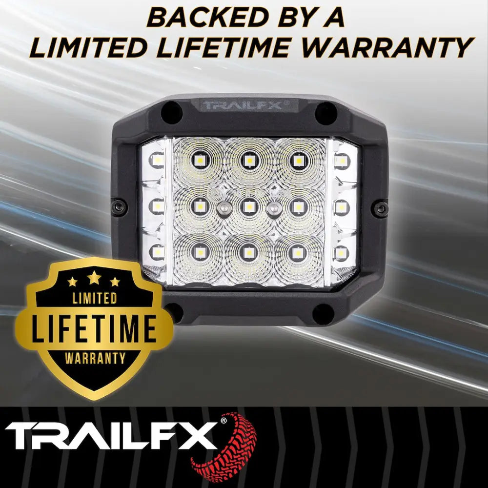 Trailfx Limited Lifetime Warranty Driving/ Fog Light Podsidf1 - Pod SD 15X5W FL Sgl BK Ambr Len Cvr