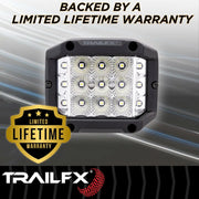 Trailfx Limited Lifetime Warranty Driving/ Fog Light Podsidf1 - Pod SD 15X5W FL Sgl BK Ambr Len Cvr