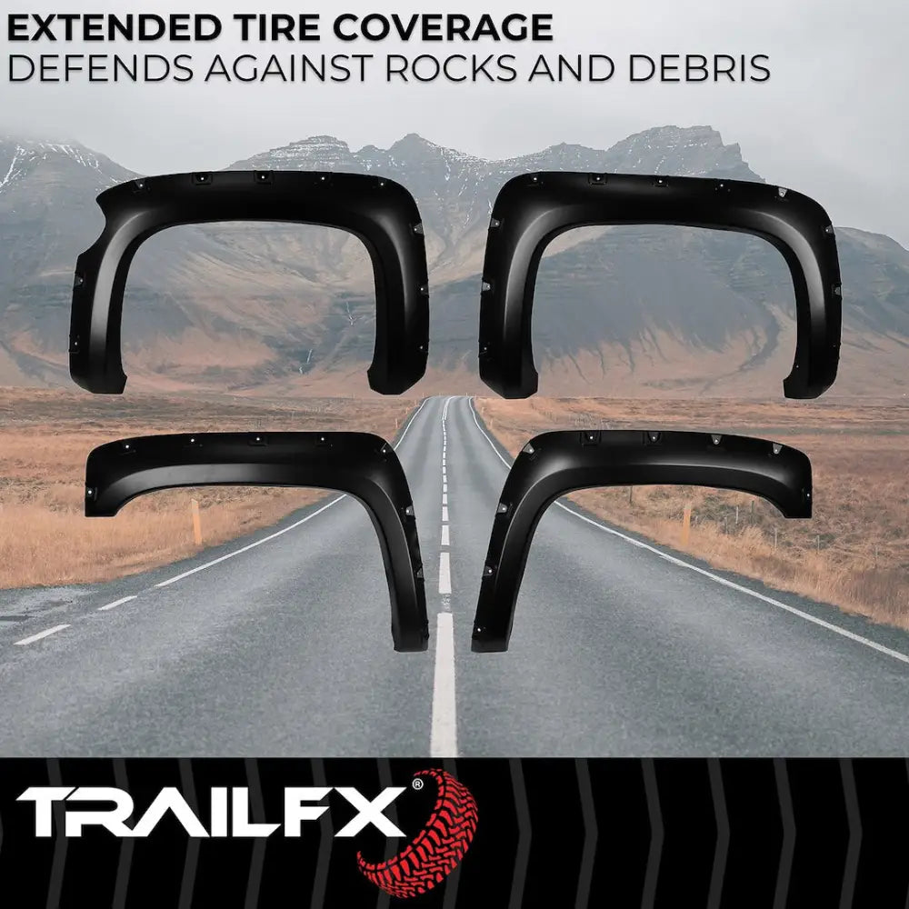 Trailfx Limited Lifetime Warranty Fender Flare TFC3003S - Pocket Style Smooth Set