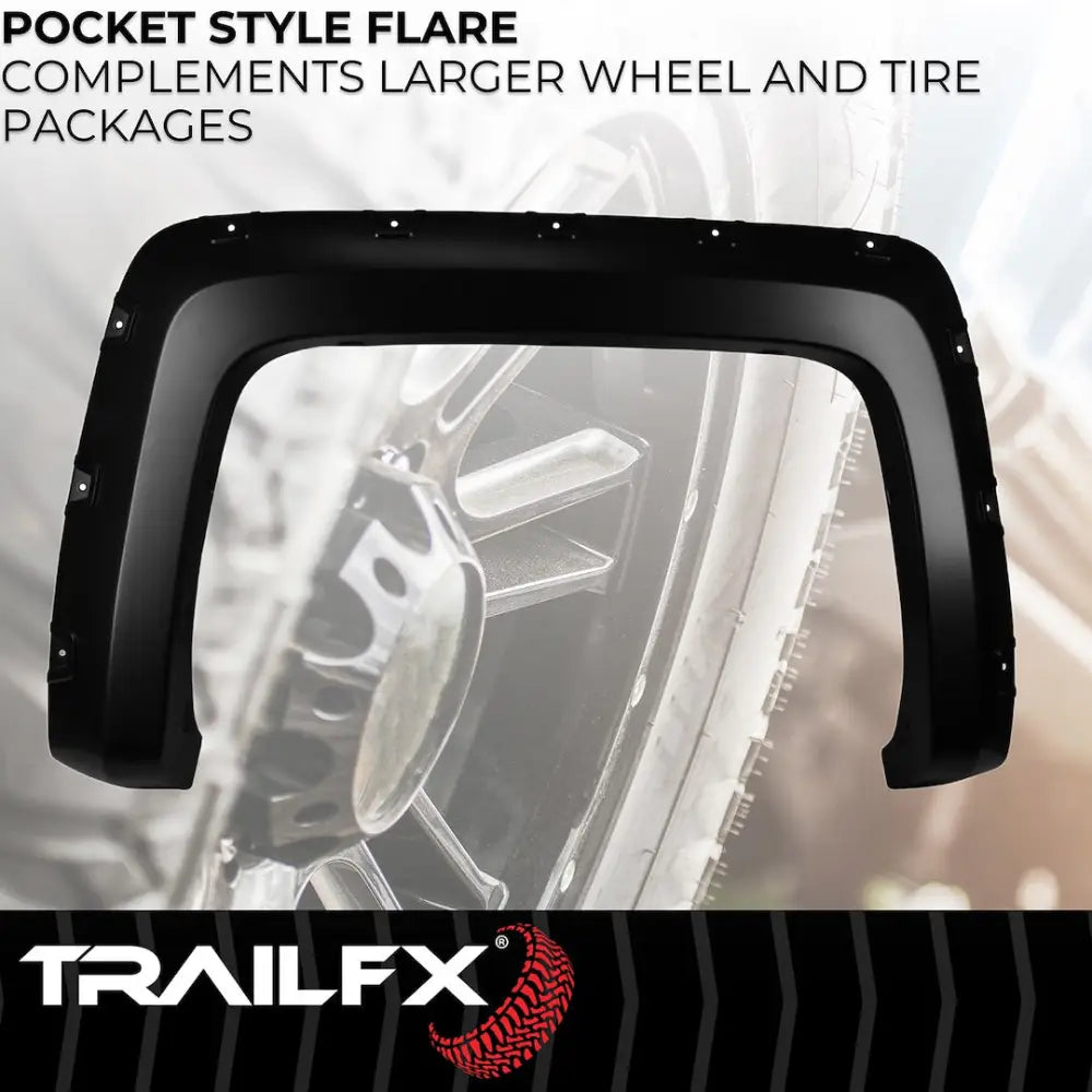 Trailfx Limited Lifetime Warranty Fender Flare TFC3004S - Pocket Style Smooth Set