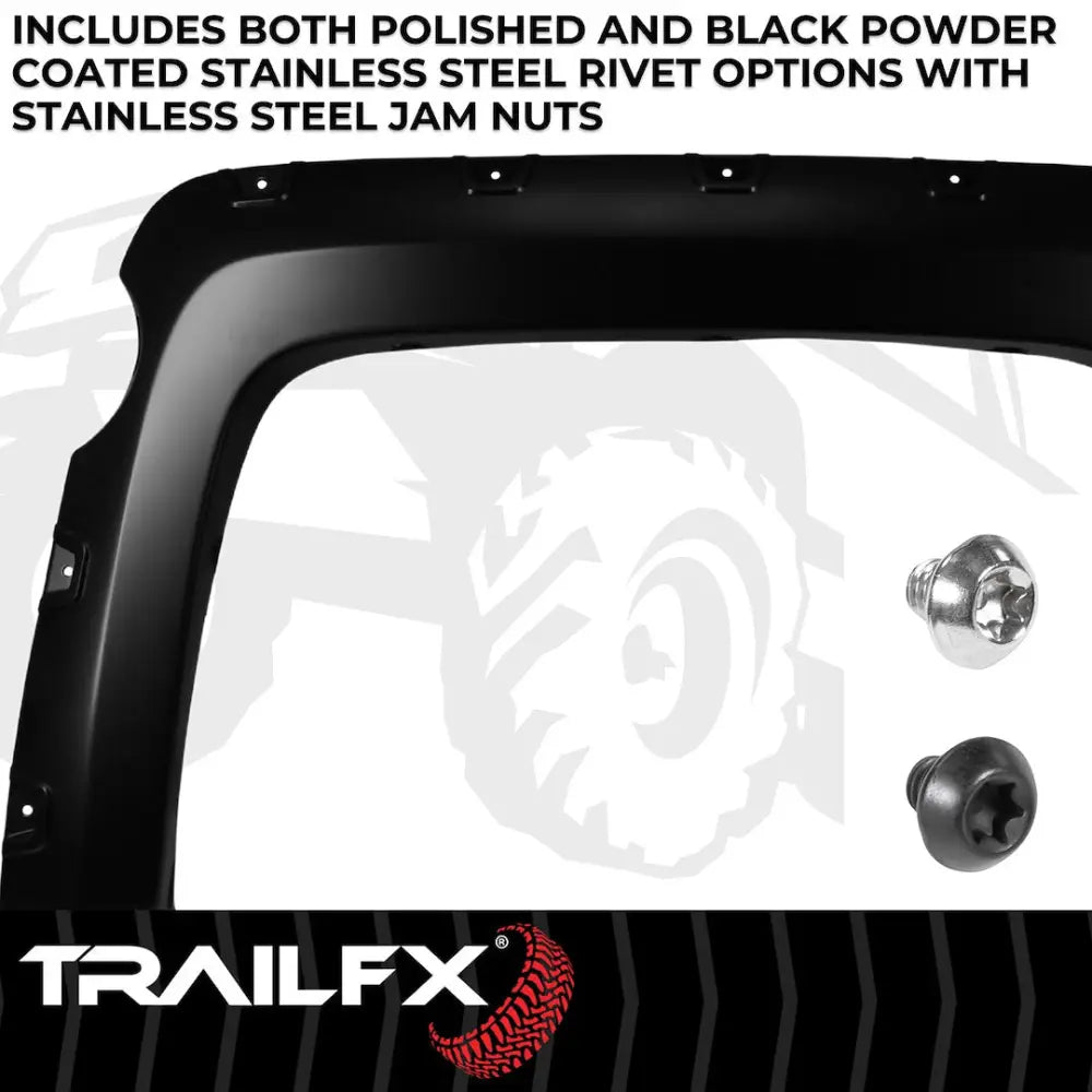 Trailfx Limited Lifetime Warranty Fender Flare TFC3004S - Pocket Style Smooth Set