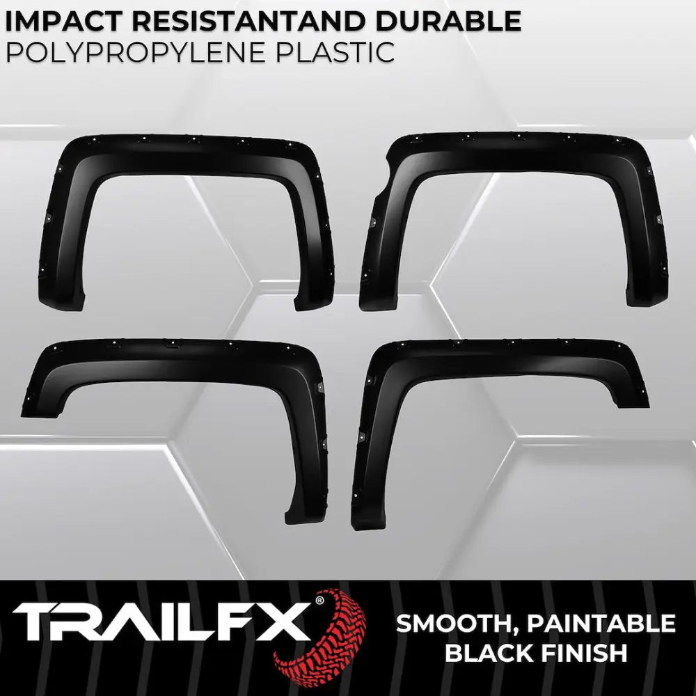 Trailfx Limited Lifetime Warranty Fender Flare TFC3004S - Pocket Style Smooth Set
