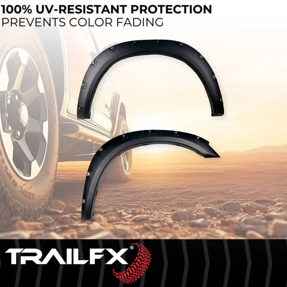 Trailfx Limited Lifetime Warranty Fender Flare TFD3004T - Pocket Style Texture Set