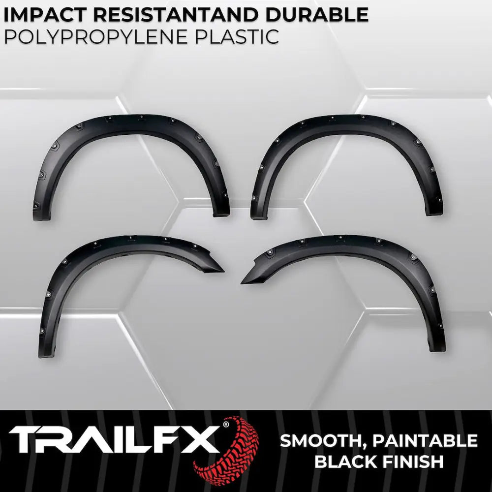 Trailfx Limited Lifetime Warranty Fender Flare TFD3004T - Pocket Style Texture Set