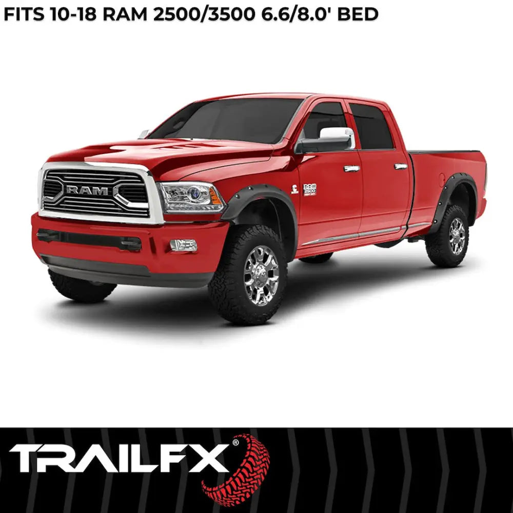 Trailfx Limited Lifetime Warranty Fender Flare TFD3004T - Pocket Style Texture Set