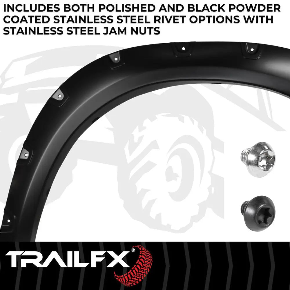 Trailfx Limited Lifetime Warranty Fender Flare TFD3006S - Pocket Style Smooth Set
