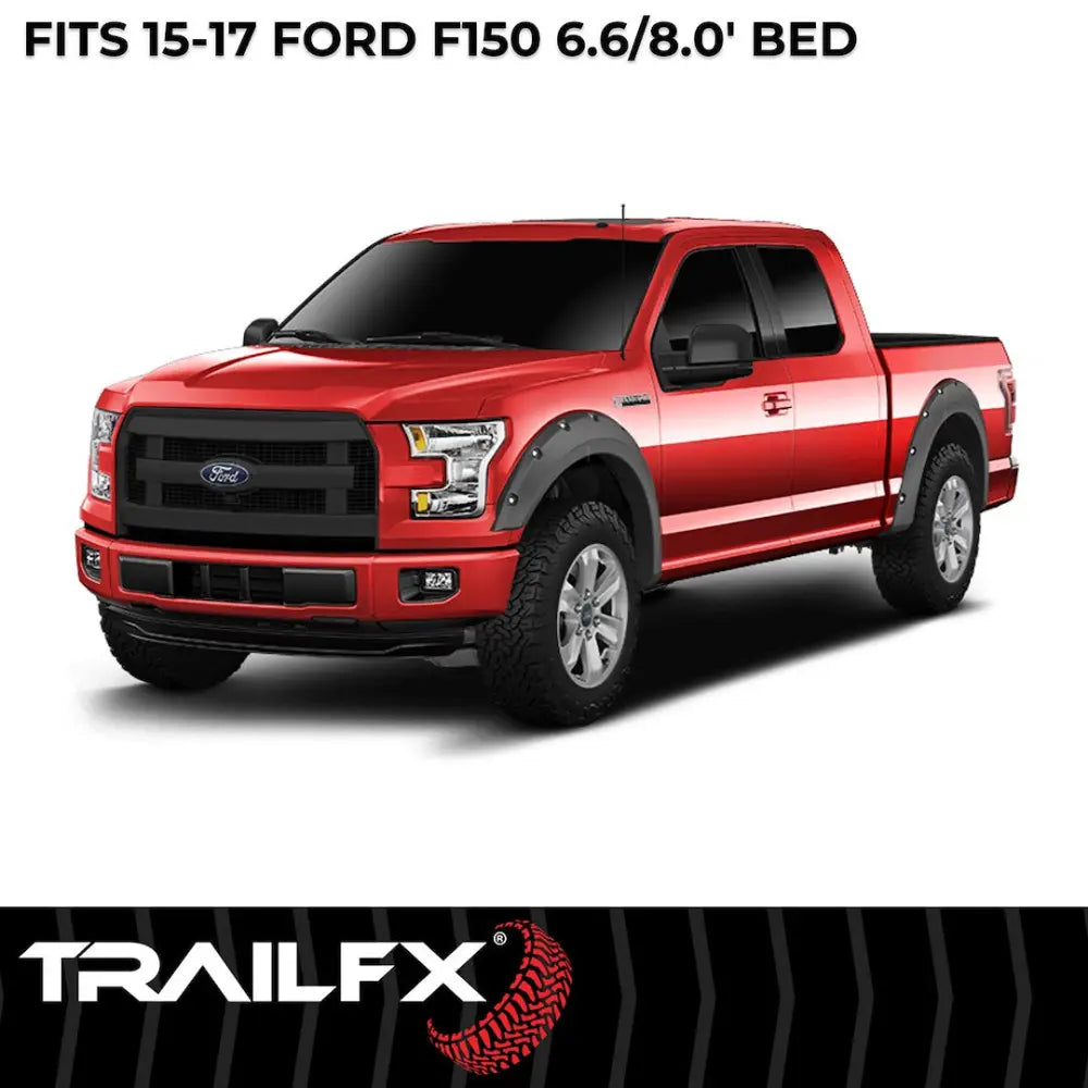 Trailfx Limited Lifetime Warranty Fender Flare TFF3003S - Pocket Style Smooth Set