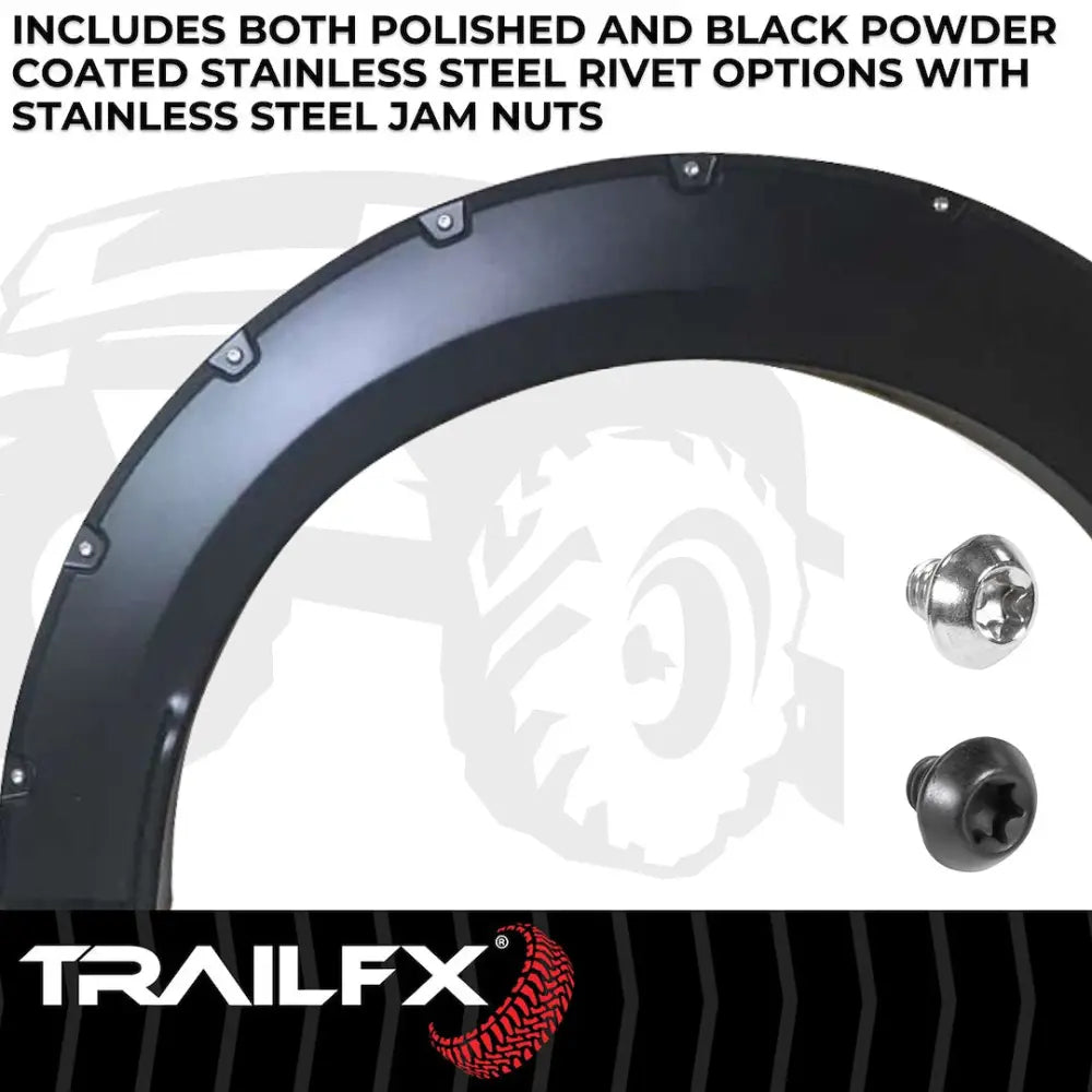 Trailfx Limited Lifetime Warranty Fender Flare TFF3003S - Pocket Style Smooth Set