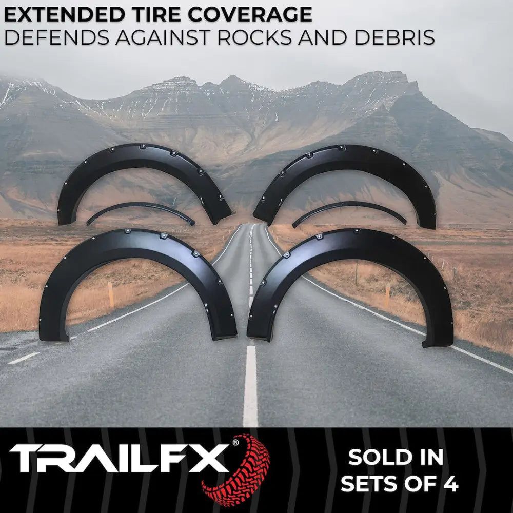 Trailfx Limited Lifetime Warranty Fender Flare TFF3003S - Pocket Style Smooth Set