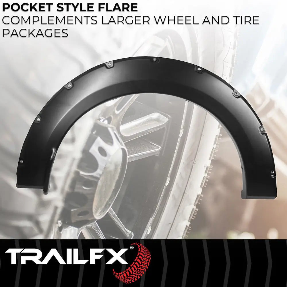 Trailfx Limited Lifetime Warranty Fender Flare TFF3006S - Pocket Style Smooth Set