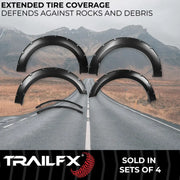 Trailfx Limited Lifetime Warranty Fender Flare TFF3006S - Pocket Style Smooth Set