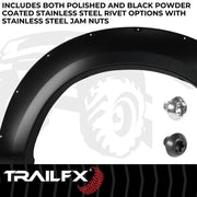 Trailfx Limited Lifetime Warranty Fender Flare TFF3007S - Pocket Style Smooth Set