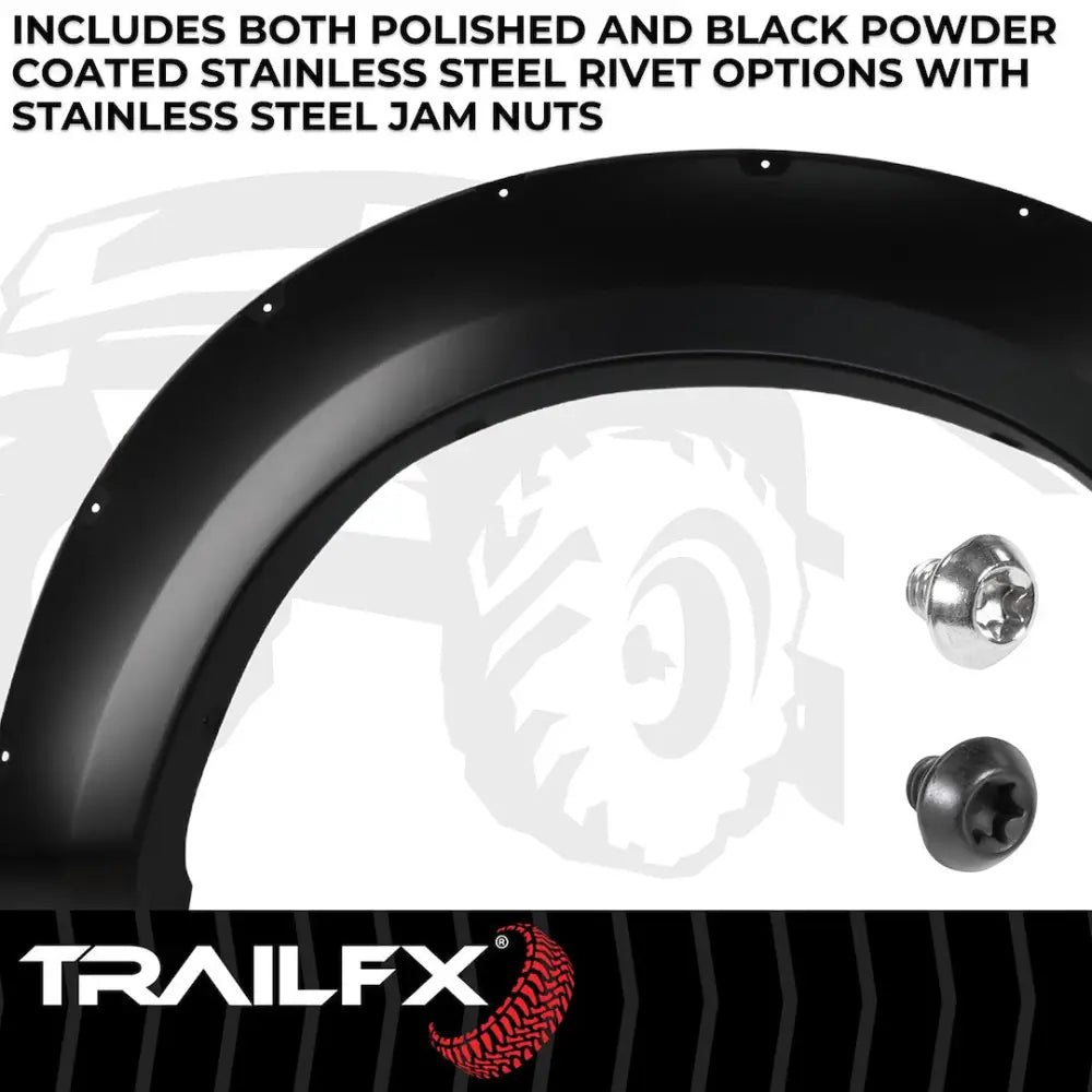 Trailfx Limited Lifetime Warranty Fender Flare TFF3007S - Pocket Style Smooth Set