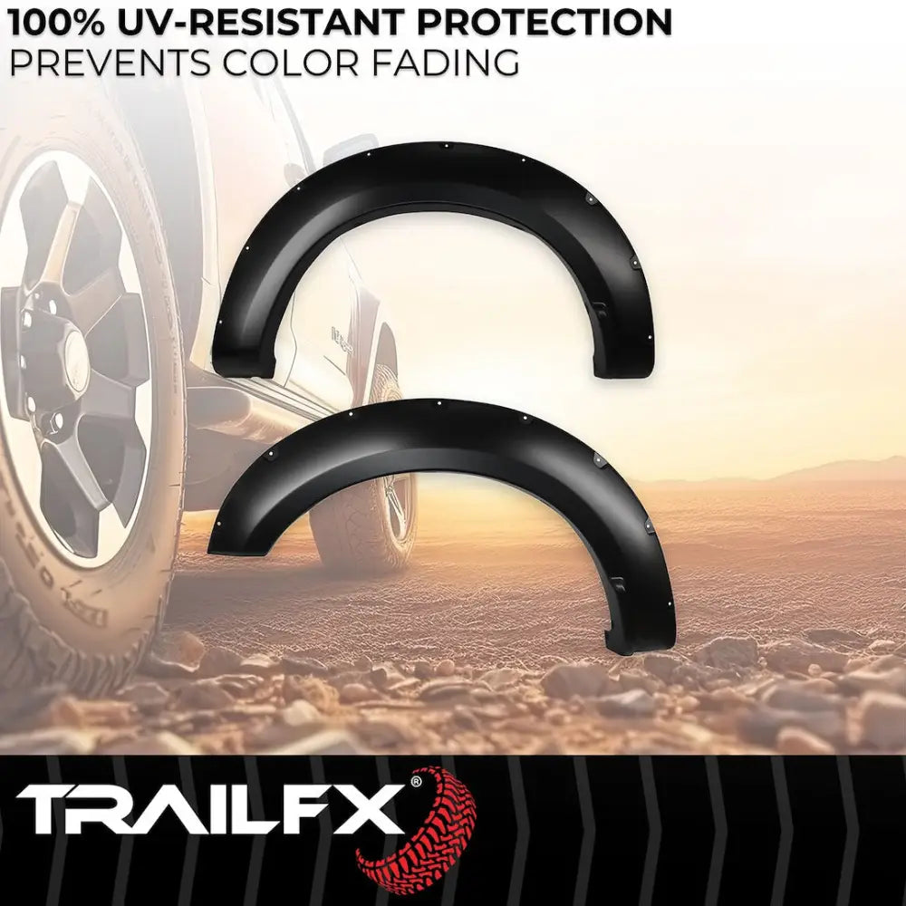Trailfx Limited Lifetime Warranty Fender Flare TFF3007S - Pocket Style Smooth Set