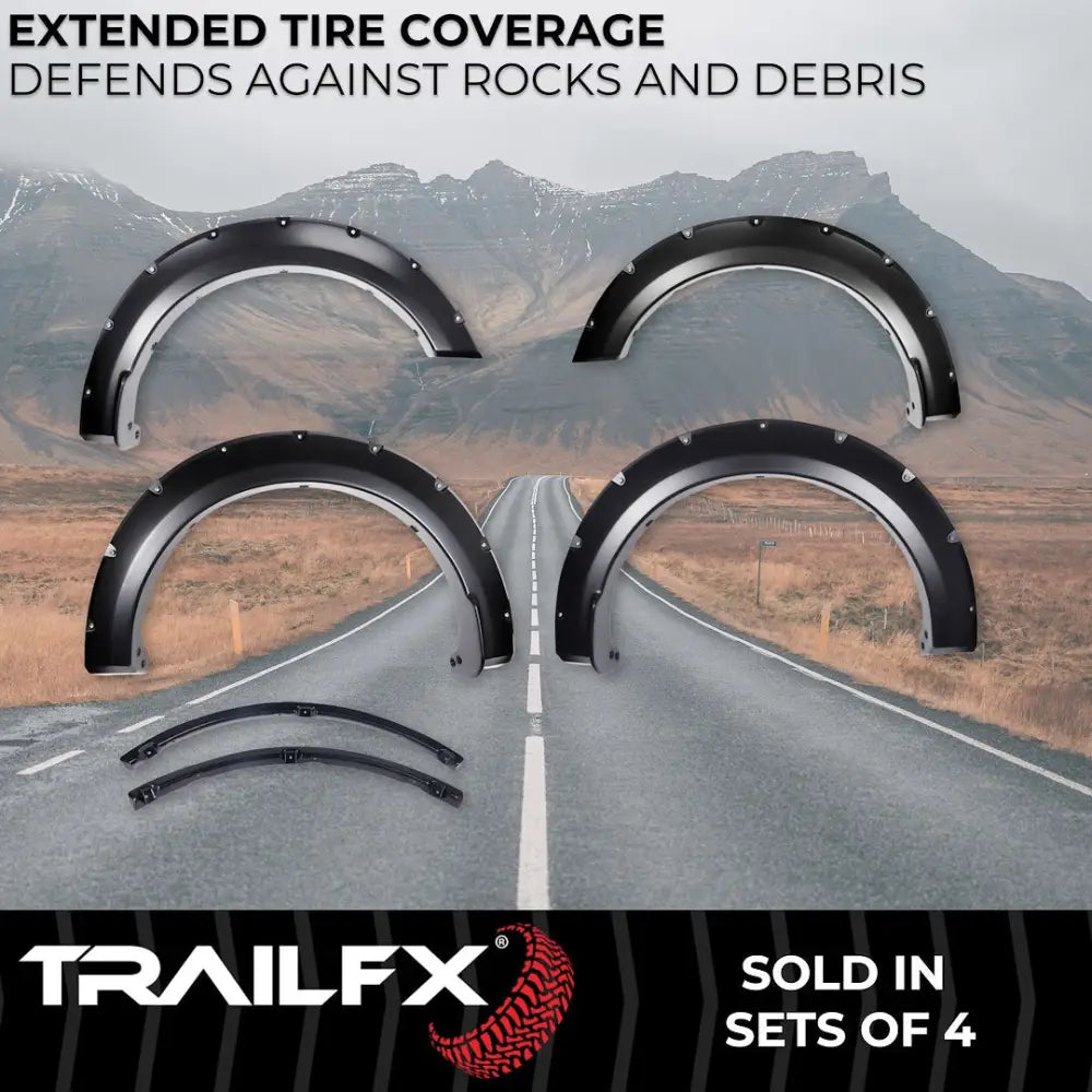 Trailfx Limited Lifetime Warranty Fender Flare TFF3011S - Pocket Style Smooth Set