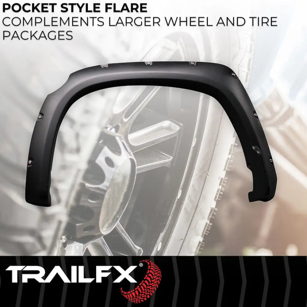 Trailfx Limited Lifetime Warranty Fender Flare TFT3002S - Pocket Style Smooth Set