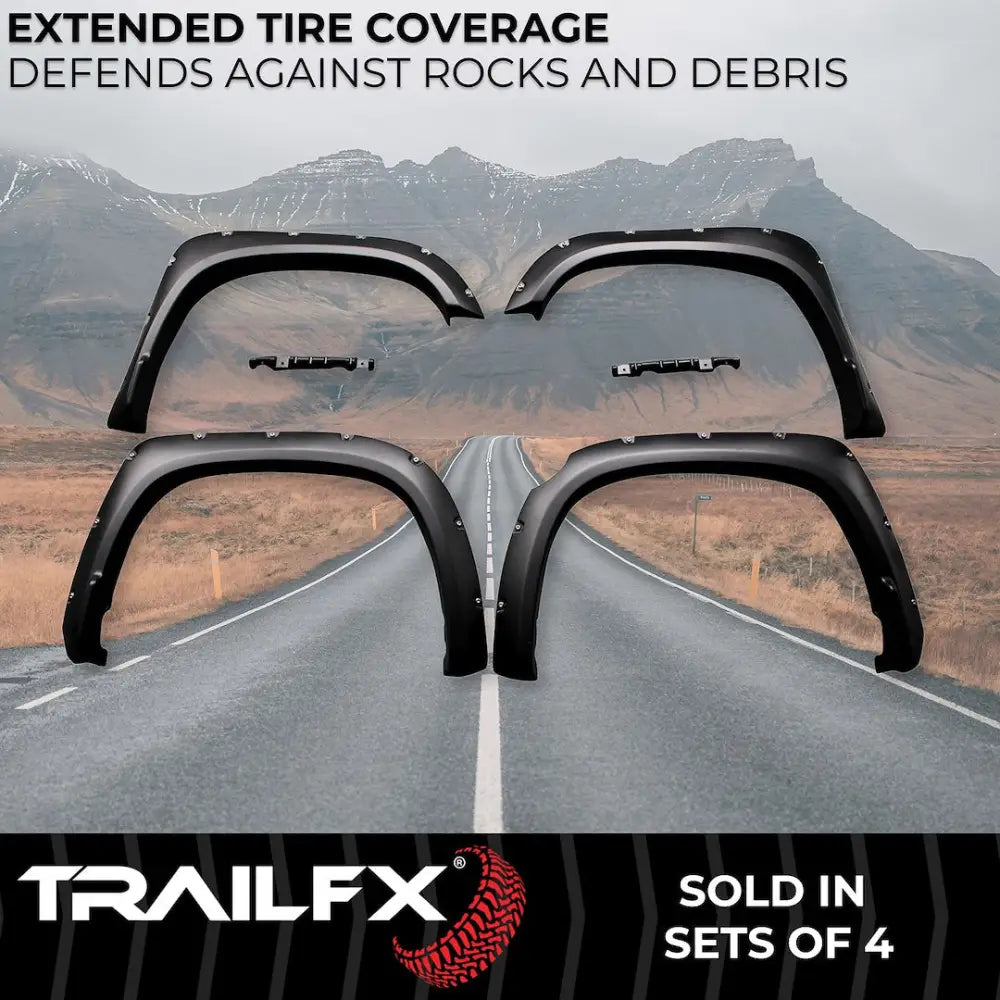 Trailfx Limited Lifetime Warranty Fender Flare TFT3002S - Pocket Style Smooth Set