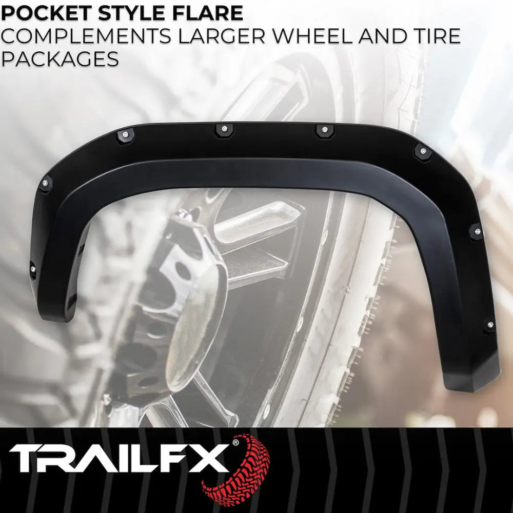 Trailfx Limited Lifetime Warranty Fender Flare TFT3005S - Pocket Style Smooth Set