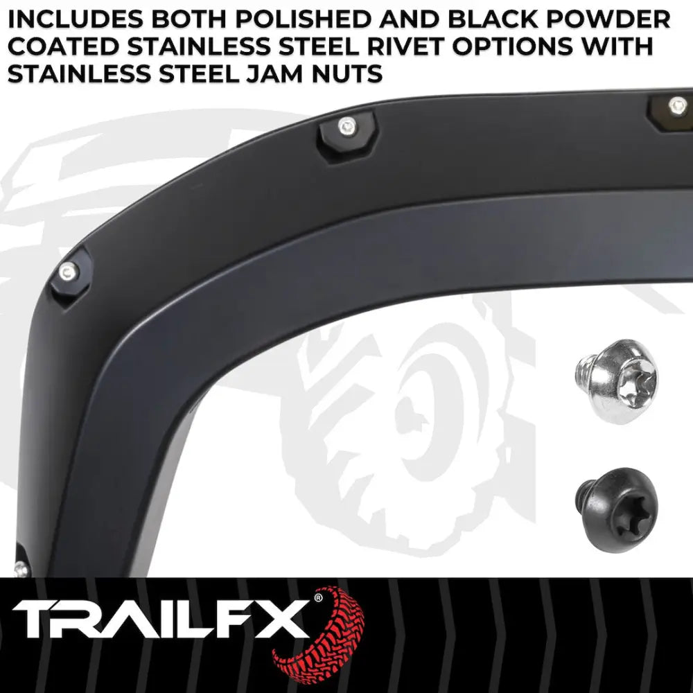 Trailfx Limited Lifetime Warranty Fender Flare TFT3005S - Pocket Style Smooth Set