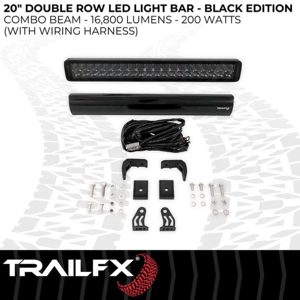 Trailfx Limited Lifetime Warranty Light Bar 20DRBKCM - 20IN DR 40X5W BK Combo BK Cvr
