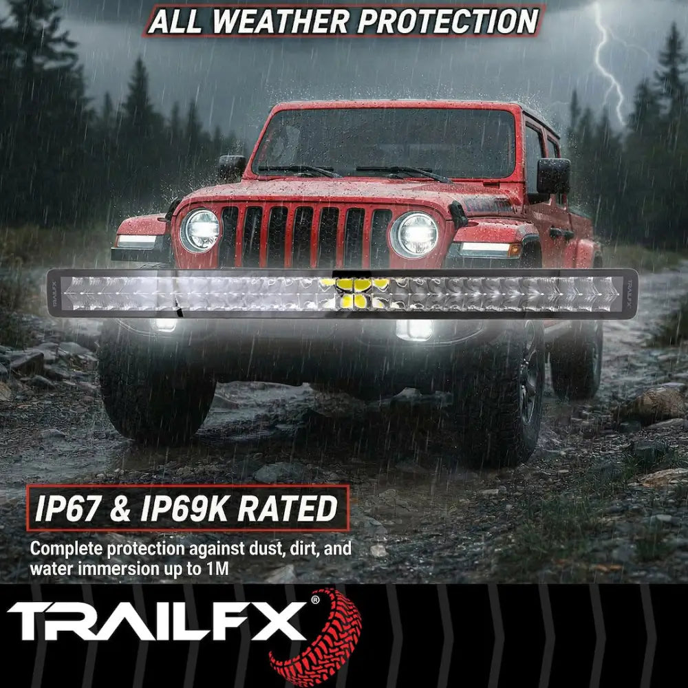 Trailfx Limited Lifetime Warranty Light Bar 30DRBKCM - 30IN DR 60X5W BK Combo BK Cvr