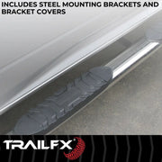 Trailfx Limited Lifetime Warranty Nerf Bar A1001S - Oval Bent End Pss