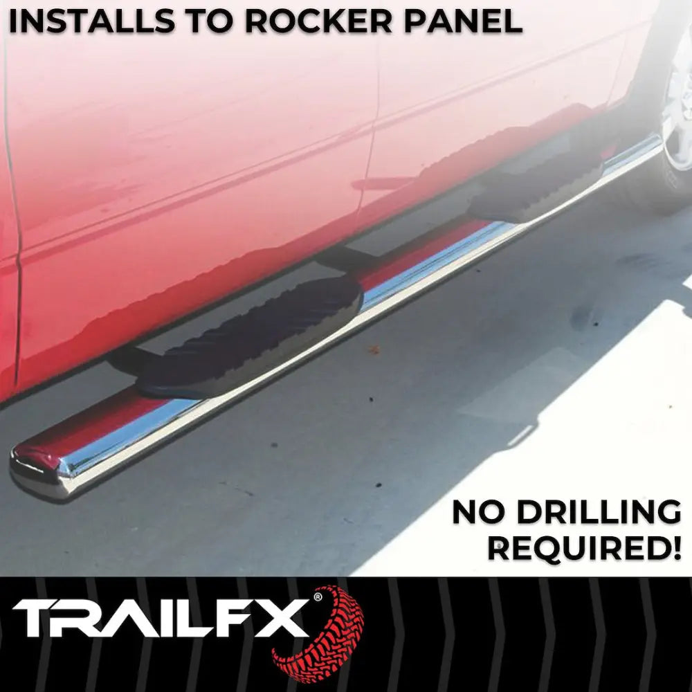 Trailfx Limited Lifetime Warranty Nerf Bar A1533S - Oval Straight Pss