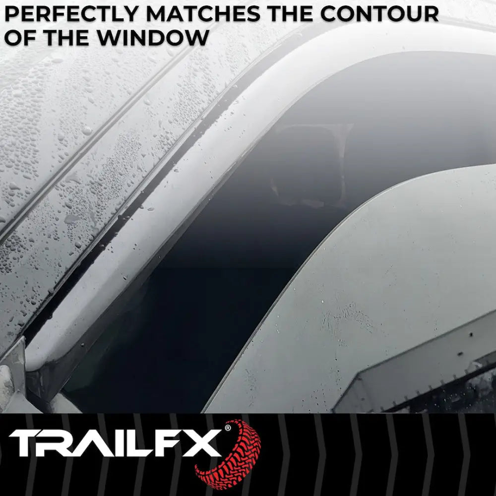 Trailfx Limited Lifetime Warranty Rainguard 4109IC - Smoke Tfx Inchannel Wndw Vents 4PC