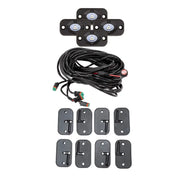 Trailfx Limited Lifetime Warranty Underbody Light Kit Rockkitf4 - White Rock Lights 3X5W Flood 4PC