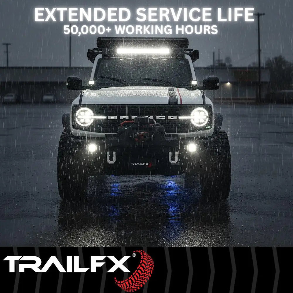 Trailfx Limited Lifetime Warranty Work Light 3X2WLF1 - 3X2 Rectangle 6X1.5W FL Sgl